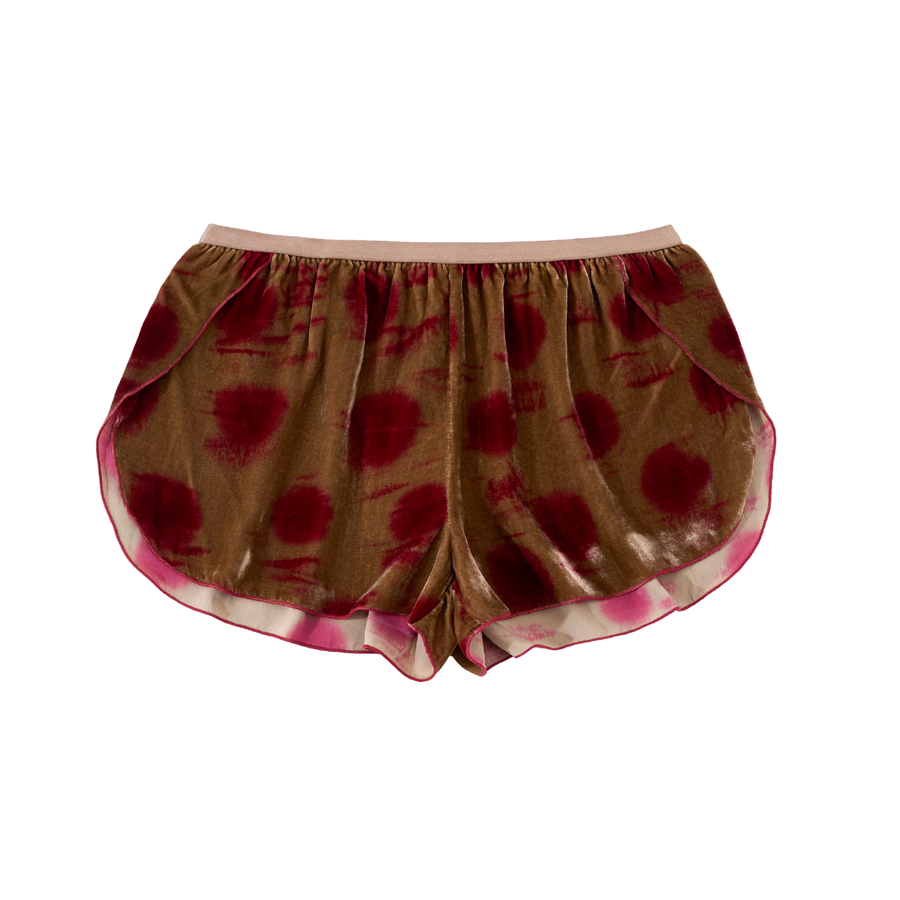 〖WULTMAS X Affection BLVD〗Susu Velvet Split Shorts (S / M)