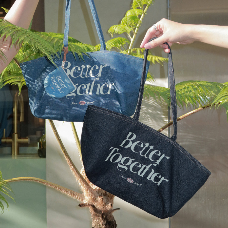 BETTER TOGETHER Dark Denim East West Bag