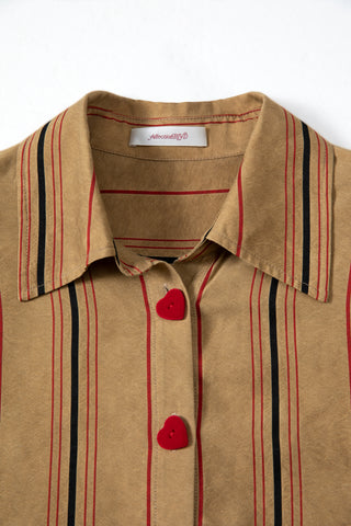 〖WULTMAS X Affection BLVD〗"I Heart U" Button Up (One Size)