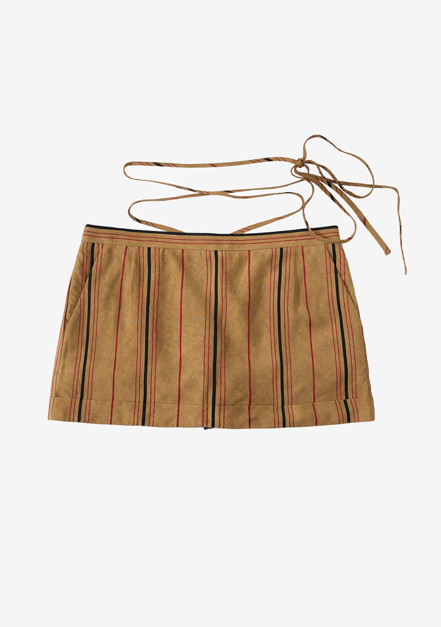 〖WULTMAS X Affection BLVD〗Woody Mini Skirt  (S / M)