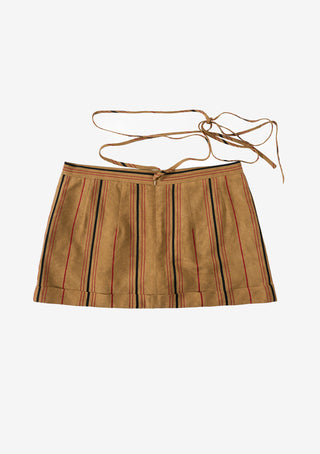 〖WULTMAS X Affection BLVD〗Woody Mini Skirt  (S / M)